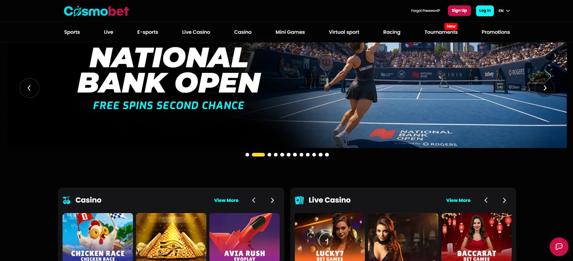 Cosmobet Homepage
