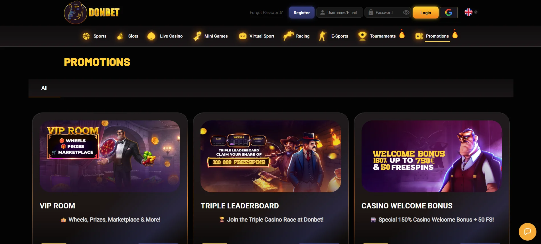 Donbet Promotions