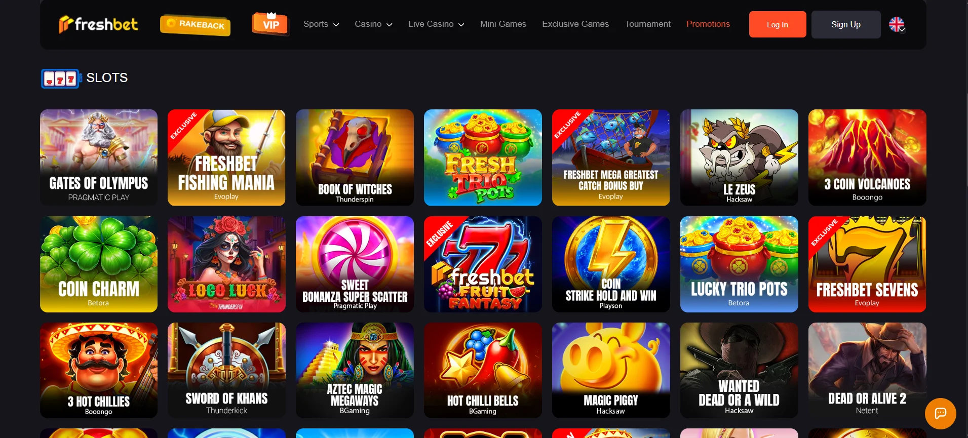 Freshbet Slots