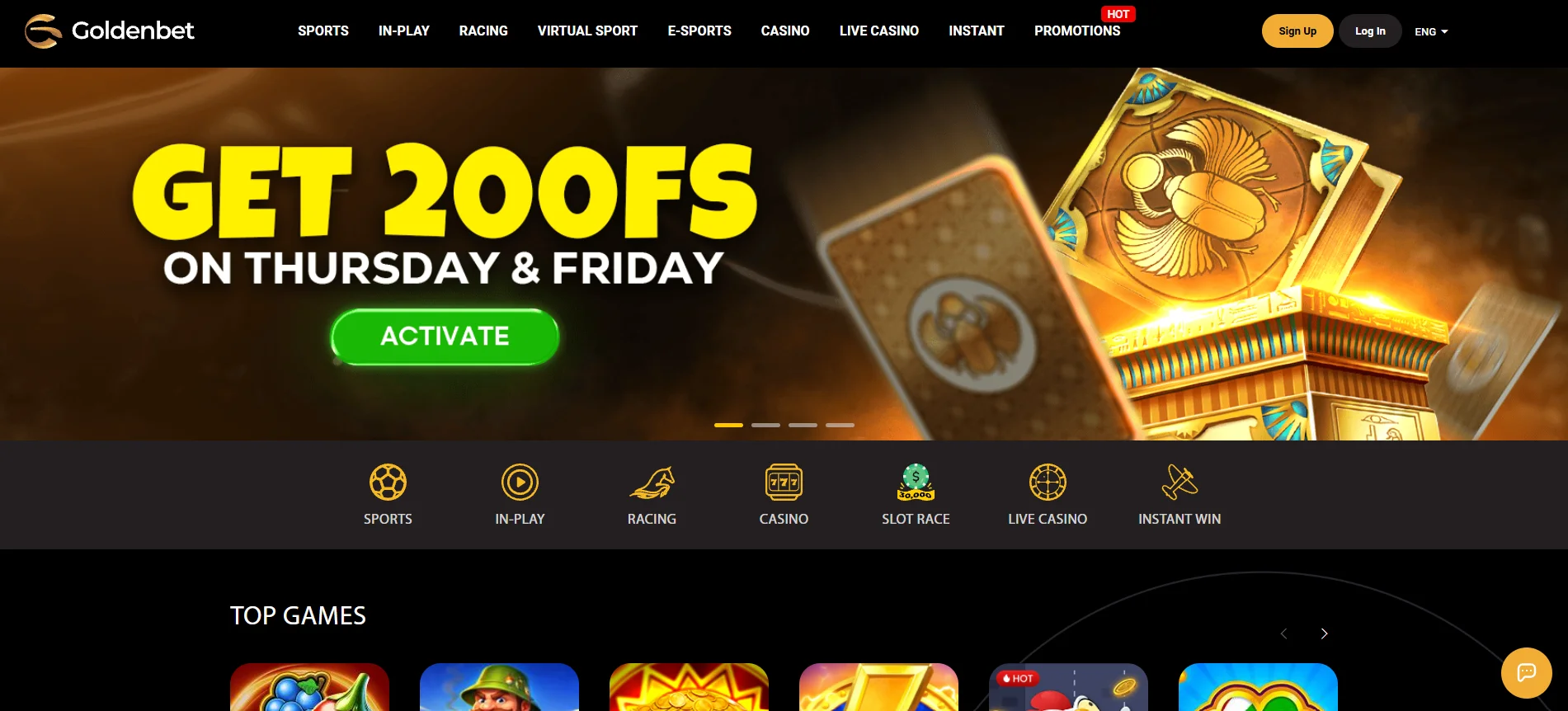 Goldenbet Homepage
