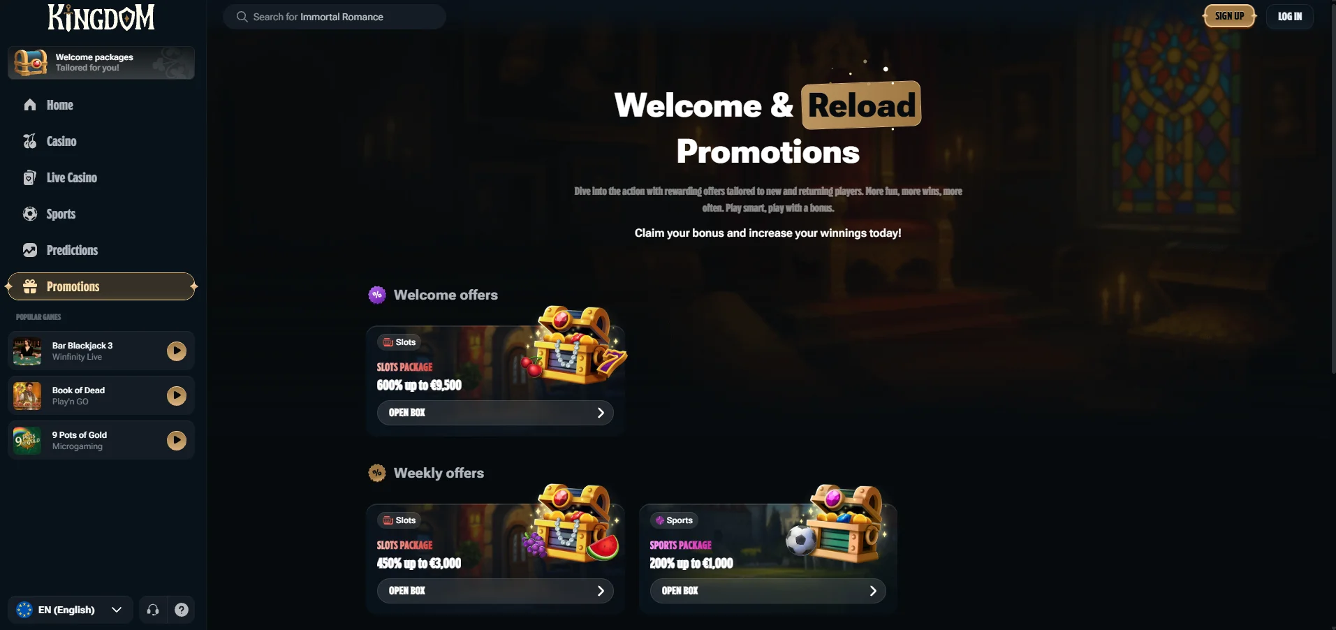 Kingdom Casino Promotions