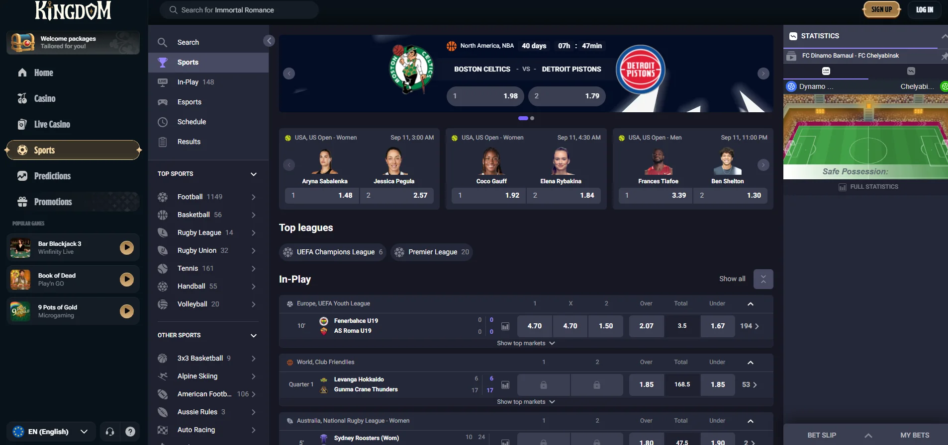 Kingdom Casino Sportsbook