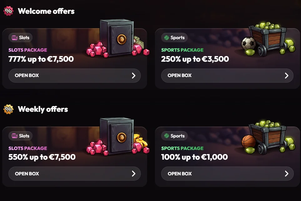 Mad Casino Welcome and Weekly Offers