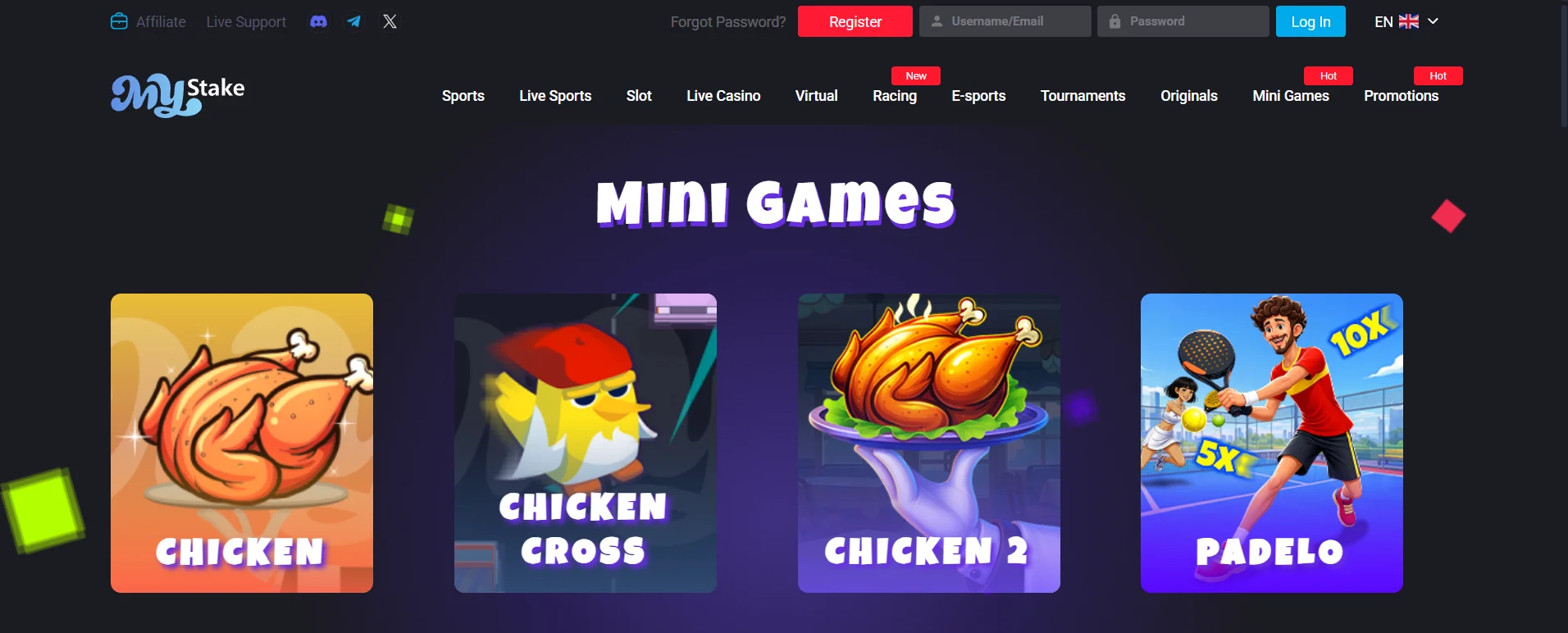 MyStake Minigames
