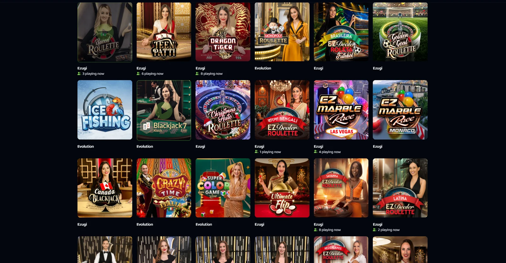 Pike Casino Live Casino