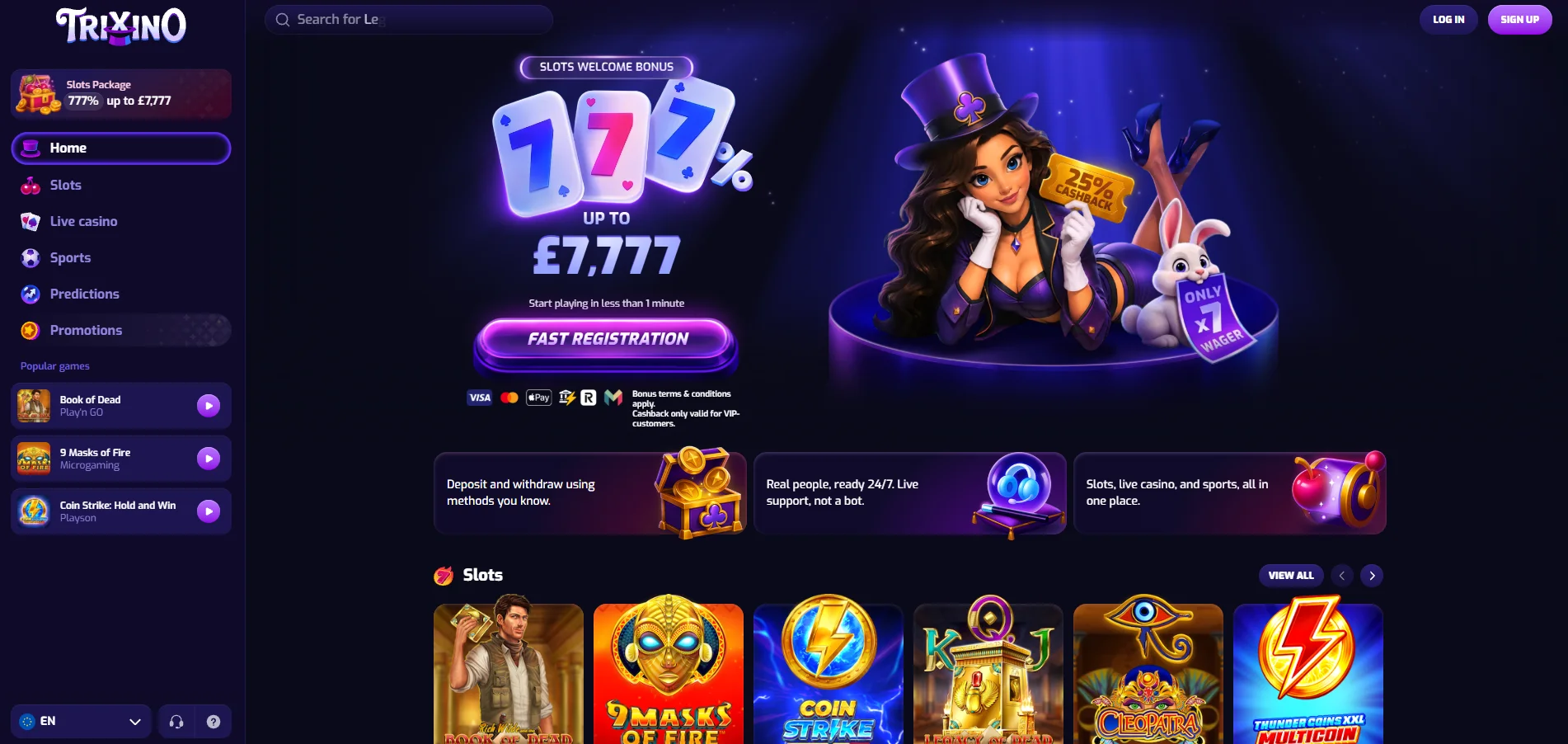 Trixino Homepage